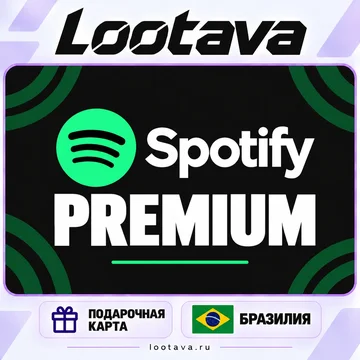 Подарочная карта Spotify Premium 1/3/6 месяцев